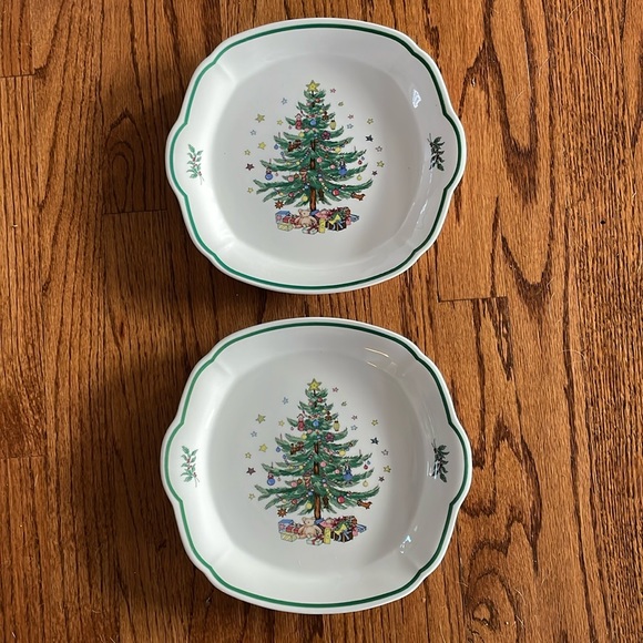 Nikko Ceramics Holiday 2 Nikko Inch Christmas Serving Plates Poshmark